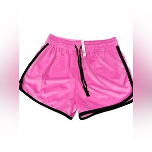 Lolo‎ Lime Pink Velour Shorts